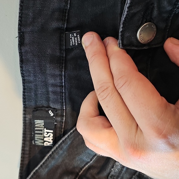 William Rast Black Skinny Jeans with Distressed Details - Picture 7 of 8